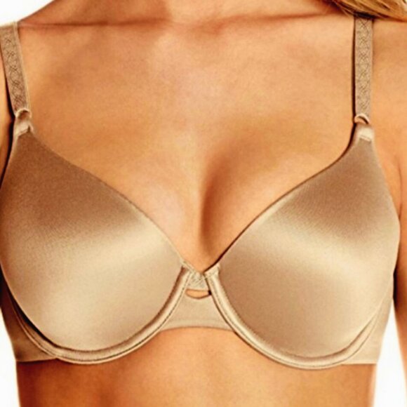 Warner's Bra Cloud 9 Underwire Full Cover Comfy T Shirt Bra Tan 34DD / 34E - Picture 1 of 13